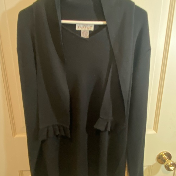 Adrianna Patell 2 Piece Black Sweater Dress - Picture 2 of 9